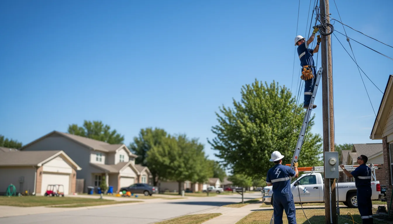 Residential electrician providing installation services in Sullivan, MO